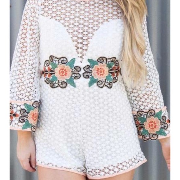 Ooh la luxe white romper - Picture 2 of 5
